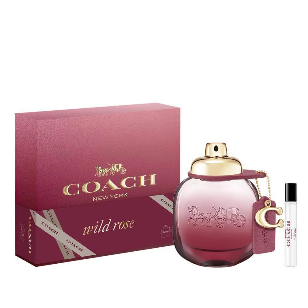 Coach Wild Rose Gift Set: Eau de Parfum 50ml + 7.5ml Travel Spray